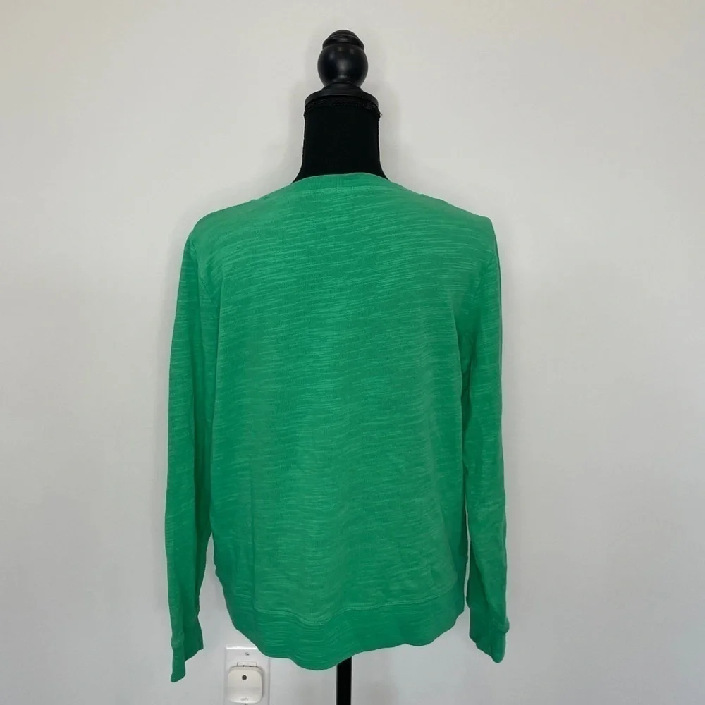 J. Crew Green “Vacation” Graphic Sweater